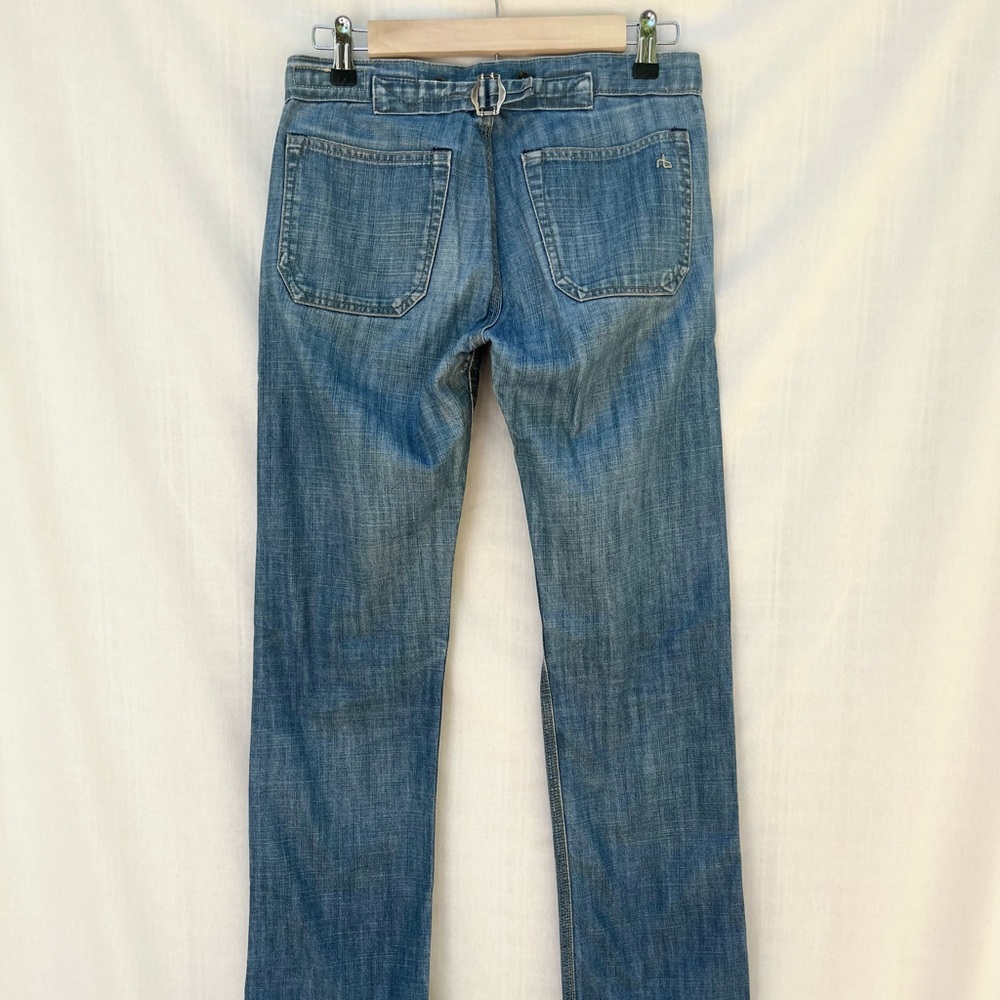 Rag & Bone Low Rise Straight Leg Cinchback Jean